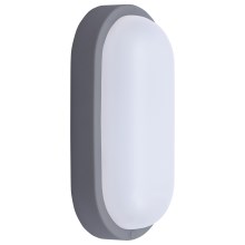 Applique a LED da esterno LED/13W/230V 4000K IP54 grigio ovale