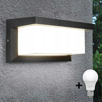 Applique a LED da esterno NEELY 1xE27/10W/230V 3000K IP54 antracite