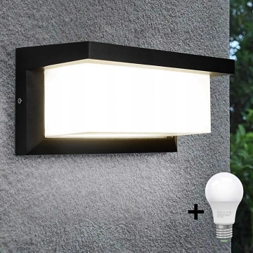 Applique a LED da esterno NEELY 1xE27/10W/230V 3000K IP54 nero