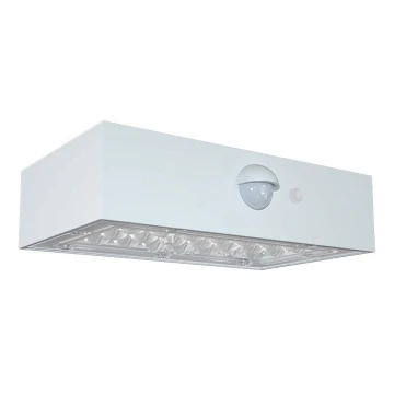 Applique a LED solare con sensore LED/3W/3,7V 3000K/4000K IP65 bianco