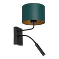 Applique ARDEN 1xE27/60W+1xG9/8W/230V verde/oro