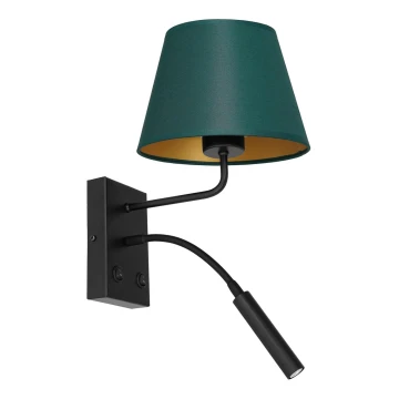 Applique ARDEN 1xE27/60W+1xG9/8W/230V verde/oro