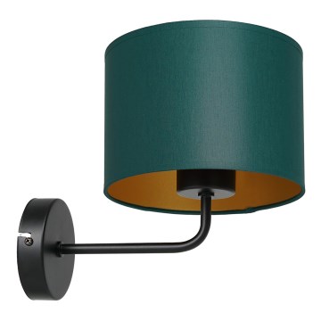 Applique ARDEN 1xE27/60W/230V verde/oro