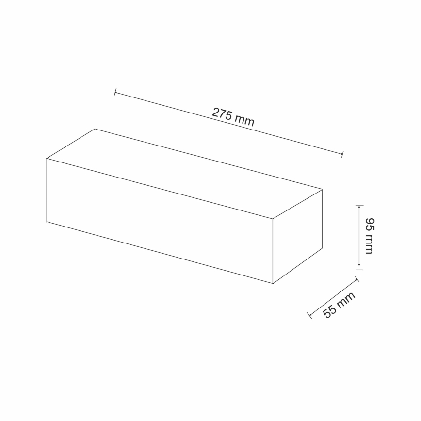 Applique CEGIELKA 1xE14/12W/230V gesso/bianco