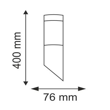 Applique da esterno OSLO 1xE27/10W/230V IP44