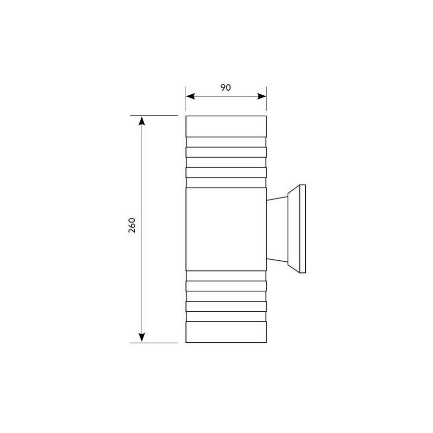 Applique da esterno QUAZAR5 2xGU10/50W/230V IP44