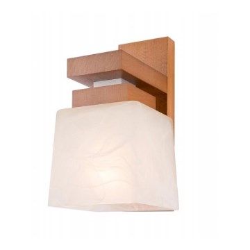 Applique da parete a led di design in legno massello di castagno invec –  Wanos Wood & Design