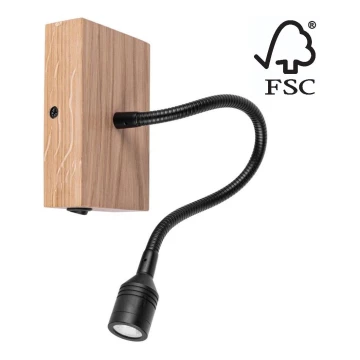 Applique LECTOR LED/2,5W/230V quercia – FSC certificato