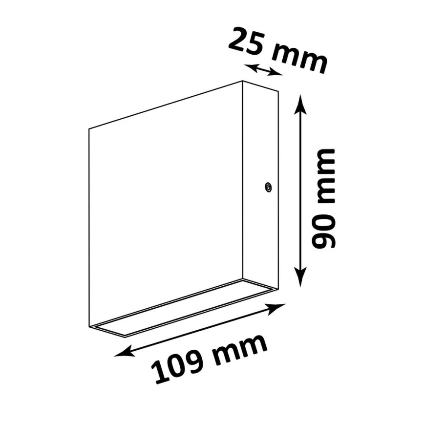 Applique LED da esterno CHICAGO 2xLED/3,25W/230V IP44 bianca