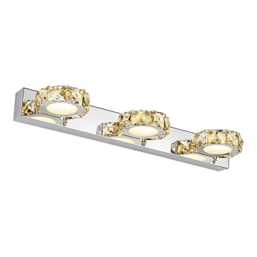 Applique LED di cristallo CHAMPAGNE 3xLED/3W/230V