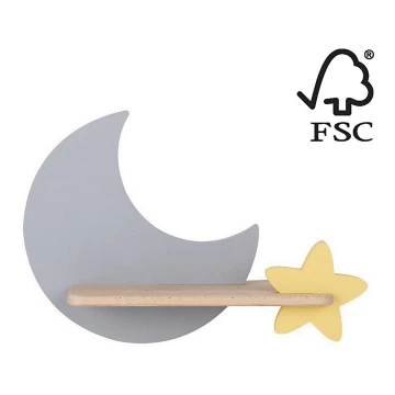 Applique LED per bambini con mensola MOON LED/5W/230V