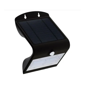 Applique LED Solare con sensore LED/3W/3,7V 3000/4000K IP65 nero