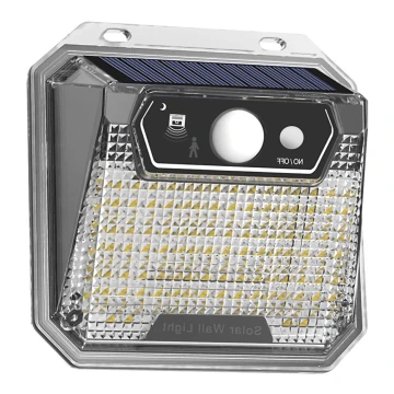 Applique LED solare con sensore LED/3W/5,5V IP65