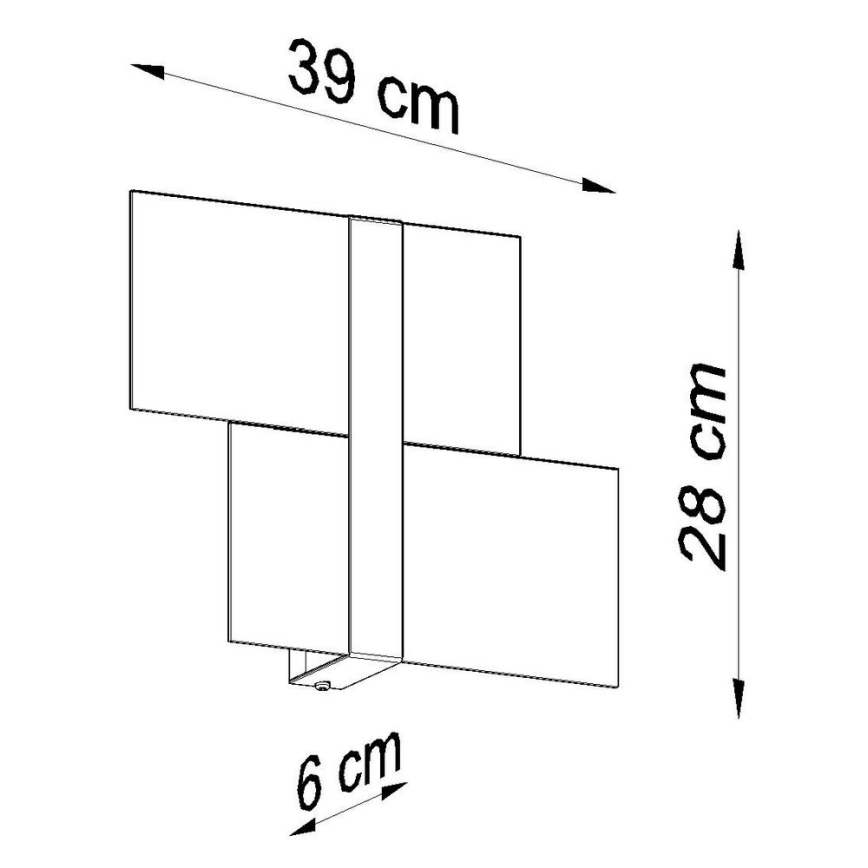 Applique MASSIMO 2xG9/40W/230V bianco/cromo