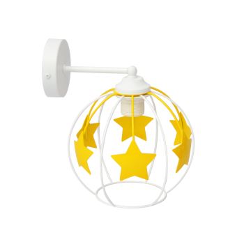 Applique per bambini STARS 1xE27/15W/230V giallo/bianco