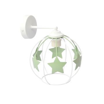 Applique per bambini STARS 1xE27/15W/230V verde/bianco