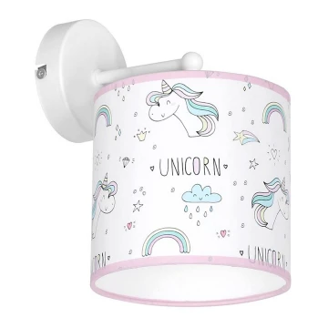 Applique per bambini UNICORN 1xE27/60W/230V