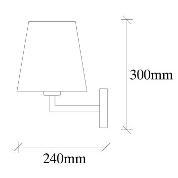 Applique PROFIL 1xE27/60W/230V