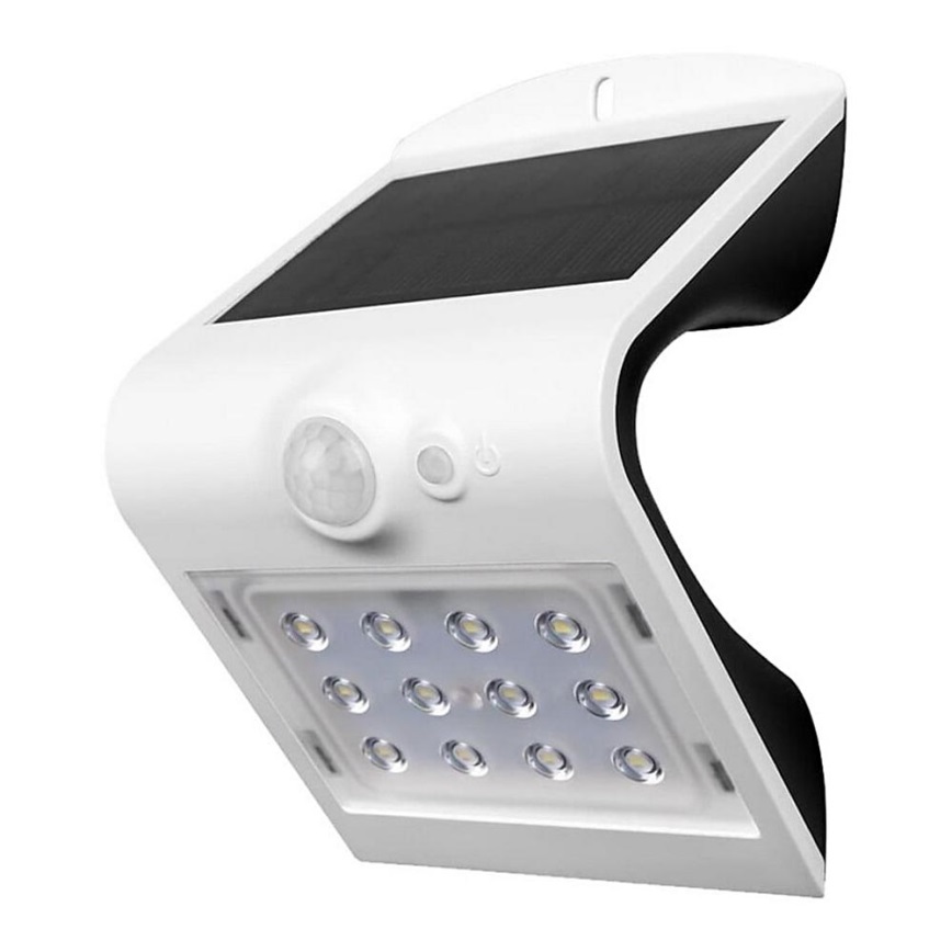 Applique solare a LED con sensore LED/1.5W/3,7V IP65 bianca