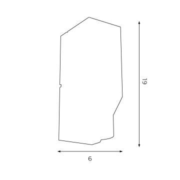 Applique WALL 1xGU10/8W/230V nera/ottone