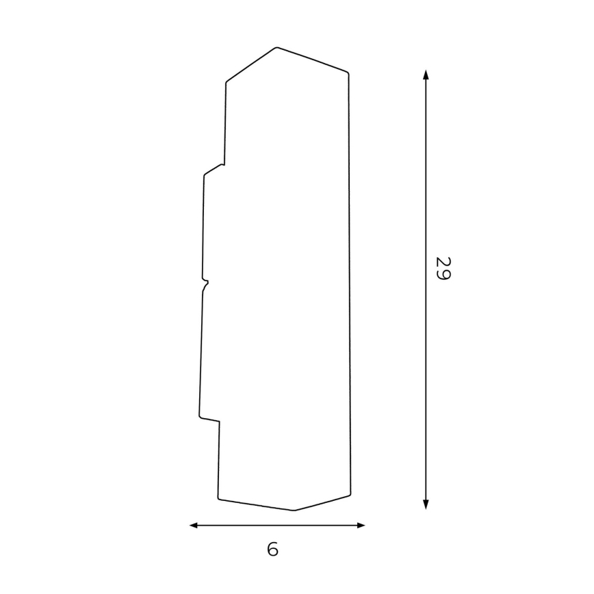 Applique WALL 2xGU10/8W/230V nera