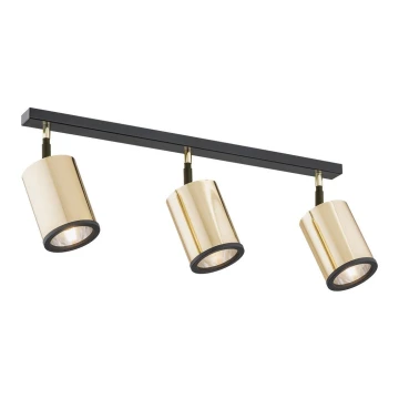 Argon 1491 - Luce Spot HERMAN 3xE27/15W/230V ottone/nero