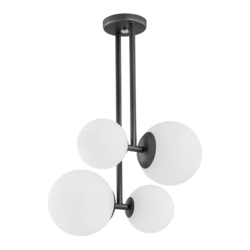 Argon 1645 - Lampadario su palo ASPEN 4xE27/15W/230V antracite