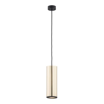 Argon 4246 - Lampadario su filo LINEA 1xE27/15W/230V ottone/nero