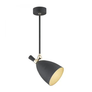 Argon 4686 - Lampadario su palo CHARLOTTE 1xE27/15W/230V nero/oro