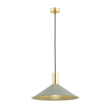 Argon 4913 - Lampadario a sospensione con filo MINORI 1xE27/15W/230V verde/oro