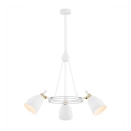 Argon 6148 - Lampadario su palo CHARLOTTE 3xE27/15W/230V bianco/oro