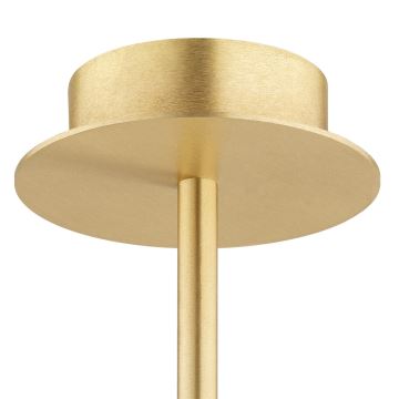 Argon 6310 - Lampadario a sospensione con supporto rigido PALOMA 3xE14/7W/230V oro/nero