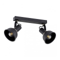 Argon 7037 - Luce Spot TWIST 2xE14/7W/230V nero/oro