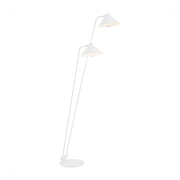 Argon 7074 - Lampada con piedistallo GABIAN 2xE27/15W/230V bianco