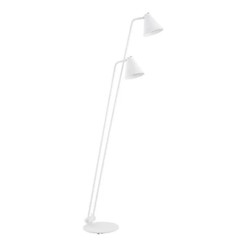 Argon 7076 - Lampada da terra AVALONE 2xE27/15W/230V bianco