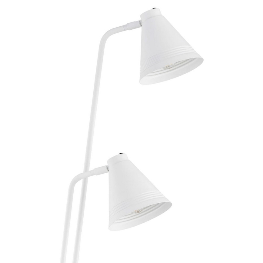 Argon 7076 - Lampada da terra AVALONE 2xE27/15W/230V bianco