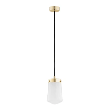 Argon 8004 - Lampadario a sospensione con filo PASADENA 1xE27/15W/230V oro/bianco