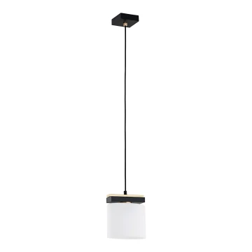 Argon 8276 - Lampadario a sospensione con filo CANOA 1xE27/15W/230V nero