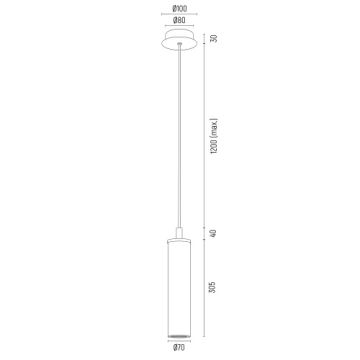 Argon 8489 - Lampadario a sospensione con filo HAMPTON 1xE14/7W/230V oro