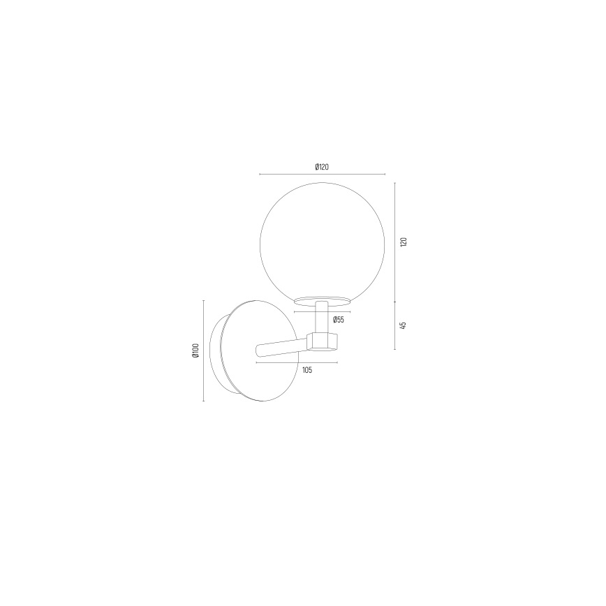 Argon 8502 - Applique PALOMA 1xE14/7W/230V oro/bianco