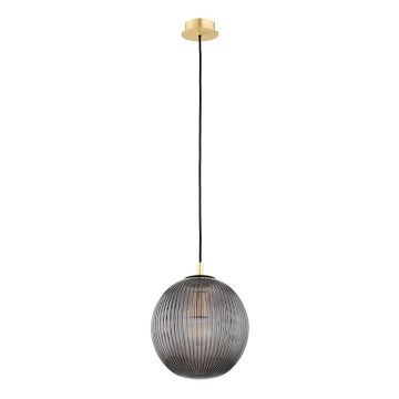 Argon 8513 - Lampadario a sospensione con filo PALOMA 1xE27/15W/230V diametro 25 cm oro/nero