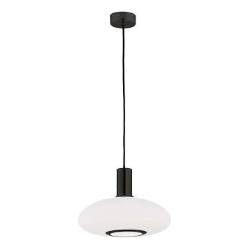 Argon 8565 - Lampadario a sospensione con filo SAGUNTO PLUS 1xE27/15W/230V diametro 30 cm nero