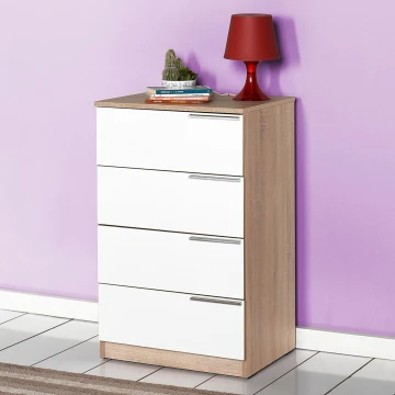 Armadietto 89x55 cm marrone/bianco