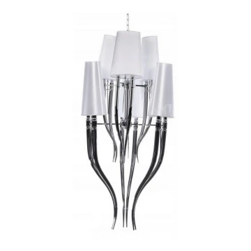 Azzardo AZ0173 - Lampadario su catena DIABLO 12xE14/11W/230V bianco