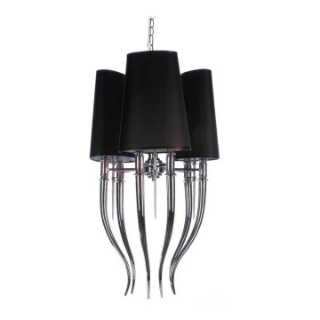 Azzardo AZ1345 - Lampadario su catena DIABLO 6xE14/11W/230V nero