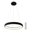 Azzardo AZ5060 - Lampadario a sospensione con filo LED dimmerabile ANTONIO LED/32W/230V nero + telecomando