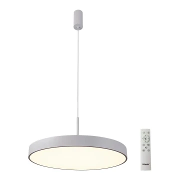 Azzardo AZ5087 - Lampadario a sospensione con filo LED dimmerabile MARCELLO LED/30W/230V bianco + telecomando