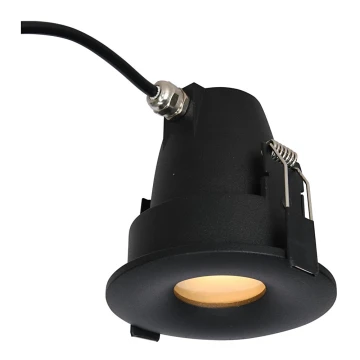 Azzardo AZ5390 - Lampada da incasso per bagno ROMOLO 1xGU10/50W/230V IP65 nero