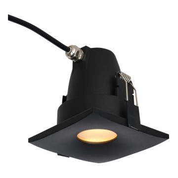 Azzardo AZ5392 - Lampada da incasso per bagno ROMOLO 1xGU10/50W/230V IP65 nero