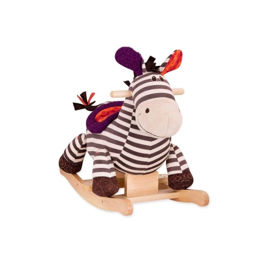 B-Toys - Zebra a dondolo KAZOO pioppo